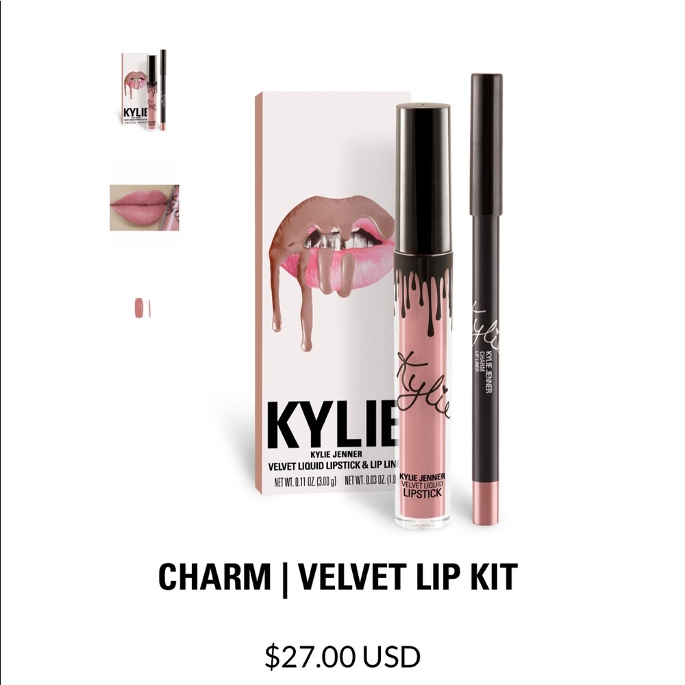 Kylie Jenner Charm Velvet lip kit!